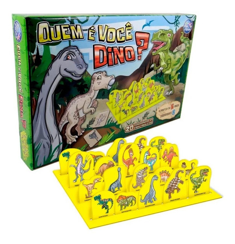 Quem É Você Dino Jogo Dinossauro Tabuleiro Diversão Criança